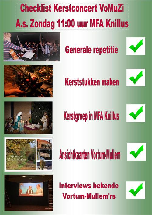 Morgen is het zover...Kerstconcert VoMuZi.... 